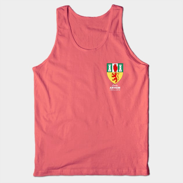 County Antrim Ireland Crest Tank Top by Ireland